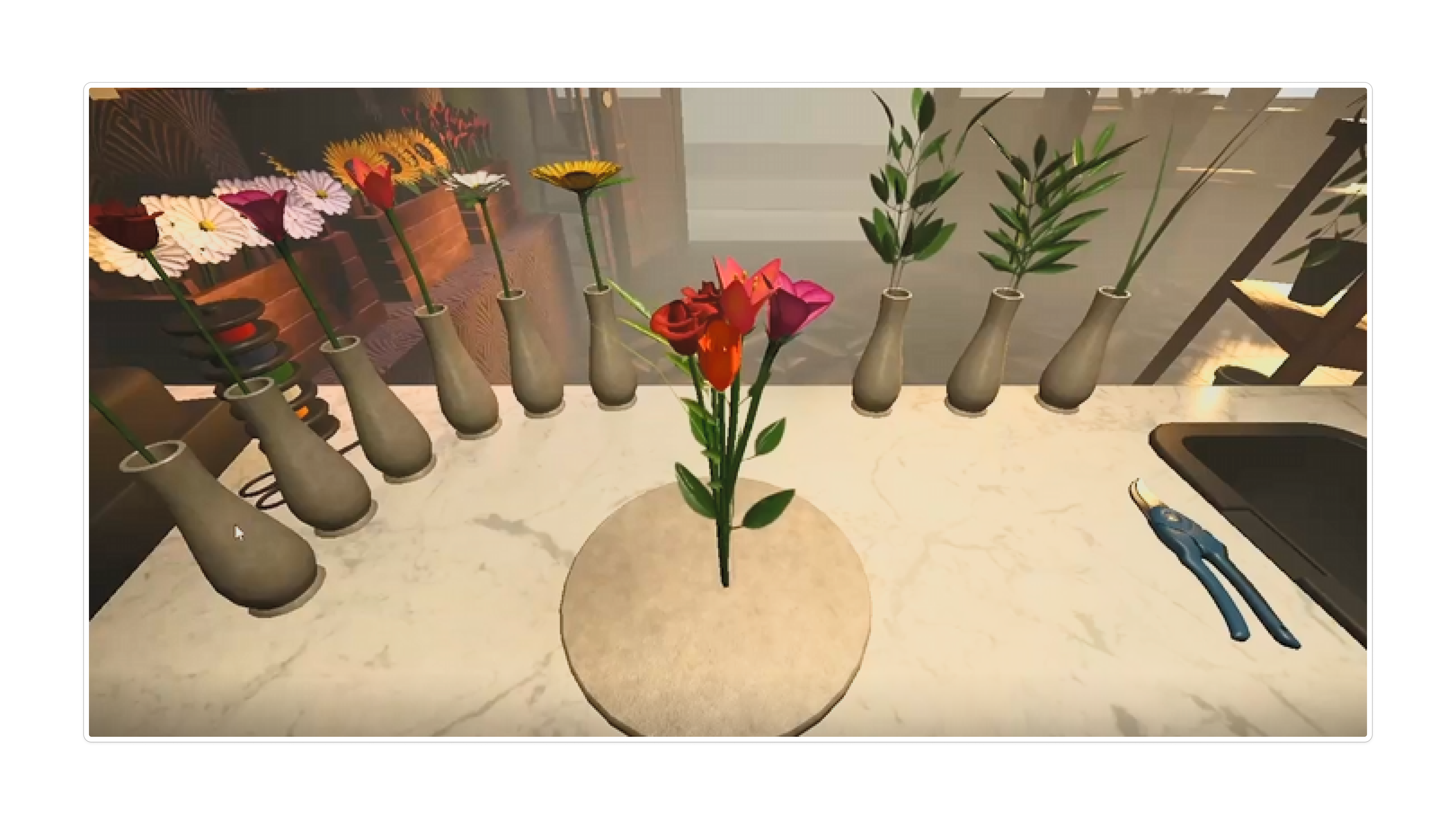 Indie flower shop game in Godot, Reddit post proving this interaction model resonates with players